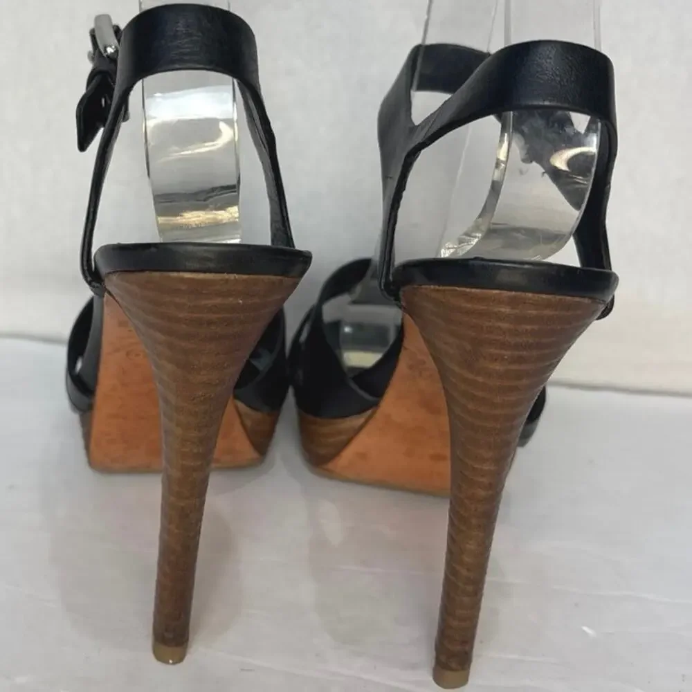 Coach Black Platform Stiletto Sandals – Size 7